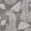 Whimsy Leopard, Gray, Rebel Walls