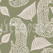 Whimsy Leopard, Green, Rebel Walls