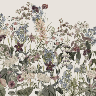 Fototapet floral cu design delicat, ideal pentru dormitor sau living