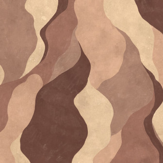 Flowing Forms, Burgundy, Rebel Walls