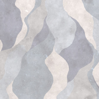 Flowing Forms, Blue, Rebel Walls