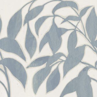 Leaf Silhouette, Blue, Rebel Walls
