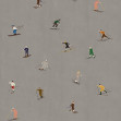Skiers, Night, Rebel Walls