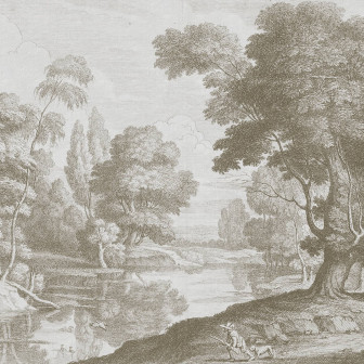 Etching Park, Beige, Rebel Walls