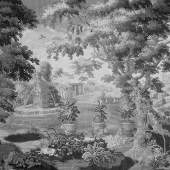 Antique Tapestry, Black & White, Rebel Walls