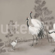Whispering Cranes, Gray, Rebel Walls