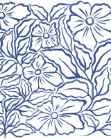 Ink Flowers, Blue, Rebel Walls