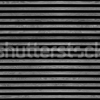 Living modern cu fototapet aspect lemn orizontal gri