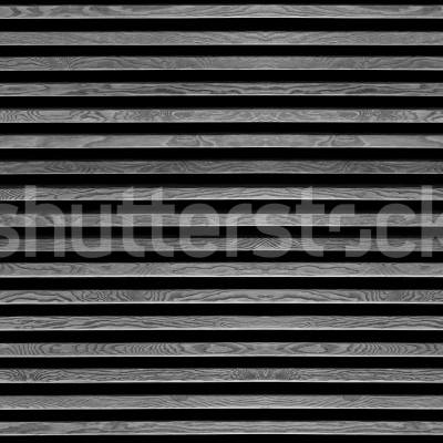 Living modern cu fototapet aspect lemn orizontal gri
