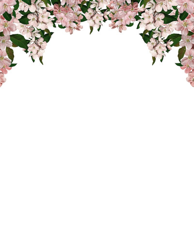 Tapet floral roz cu ghirlande de flori în living