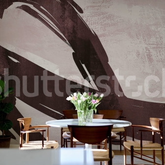 Tapet decorativ cu design abstract in nuante burgunde