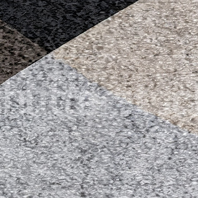 Fototapet bej cu forme geometrice într-un living modern