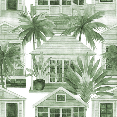 Palm Residence, Green, Rebel Walls