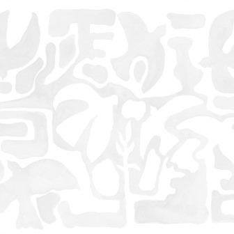 Tapet cu forme abstracte în living modern