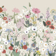 Playful Meadow, Beige, Rebel Walls