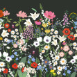 Playful Meadow, Black, Rebel Walls
