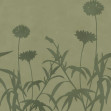 Floral Silhouette, Green, Rebel Walls