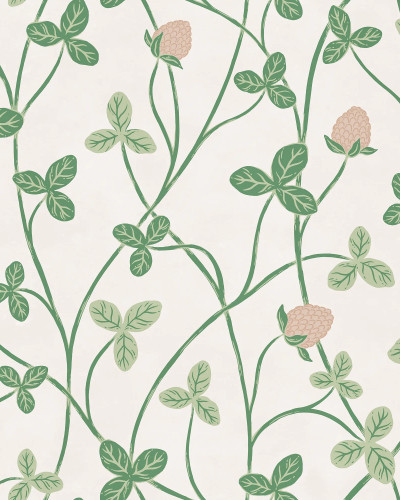 Clover Bloom, Light Green, Rebel Walls