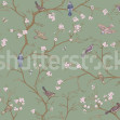 Bird Chinoiserie, Green, Rebel Walls