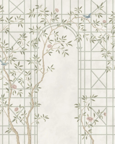 Chinoiserie Trellis, Light, Rebel Walls
