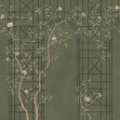 Chinoiserie Trellis, Green, Rebel Walls