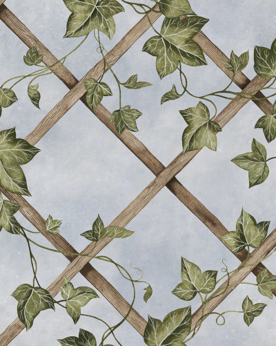 Ivy Trellis, Blue, Rebel Walls