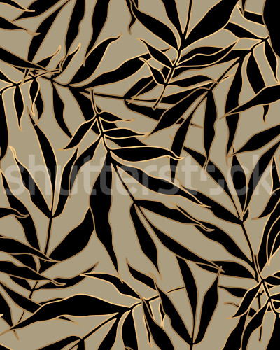Bold Leaves, Beige, Rebel Walls