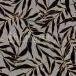 Bold Leaves, Gray, Rebel Walls