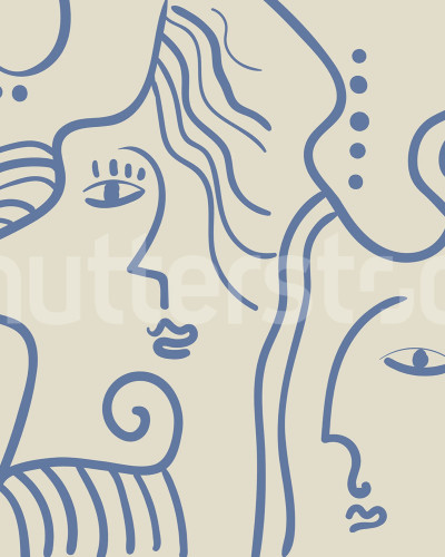 Faces, Blue, Rebel Walls