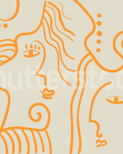 Faces, Orange, Rebel Walls