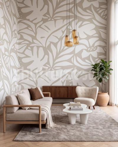 Floral Expression, Beige, Rebel Walls