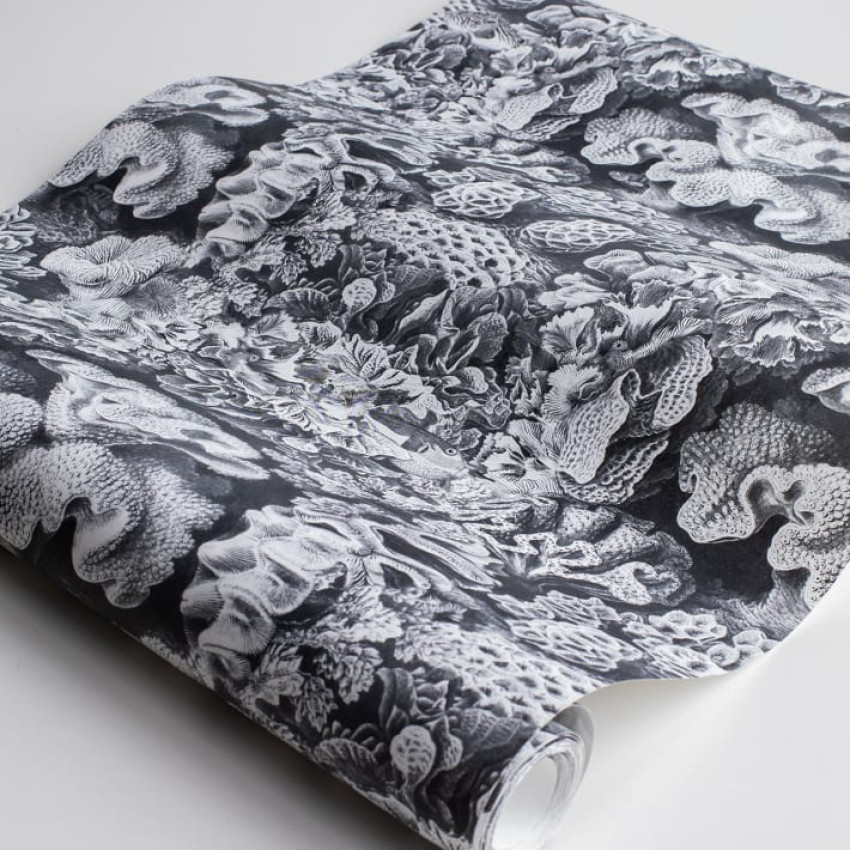 Tapet floral Aquila Rust cu un design unic, ce aminteste de un recif coralier.