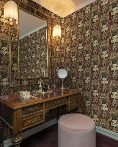 Tapet floral Aquila Rust cu un design unic, ce aminteste de un recif coralier.