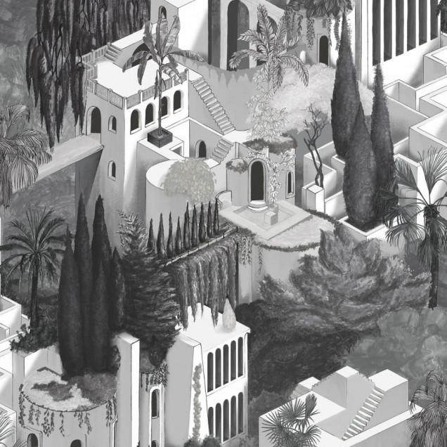 Tapet Toledo Graphite