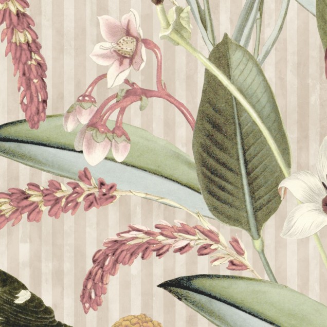 Tapet floral pastel cu detalii delicate, perfect pentru a adăuga o notă de eleganță camerei tale.