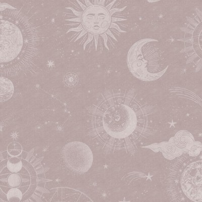 Tapet pentru copii cu design Planetariu, roz