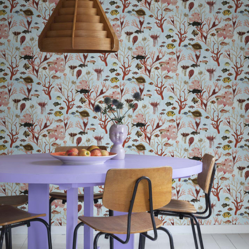 Tapet pentru copii cu un design marin vibrant