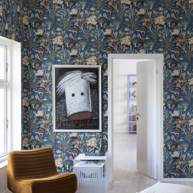 Tapet pentru copii cu un design marin vibrant