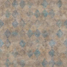 Tapet personalizabil Small Painted Diamonds, Turquoise, Rebel Walls, 5 mp / rola