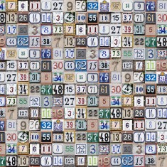 Tapet Tiny House Numbers, Colorful, Rebel Walls, 5 mp / rola