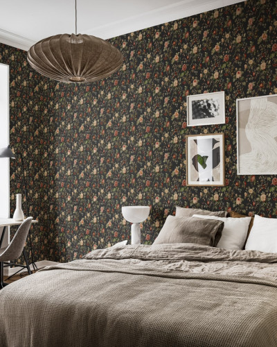 Tapet Rebel Walls RBW-T-R18528. Conține culorile: Roșu, Roșu Carmin, Fildeș, Verde, Verde Stuf, Roz, Roz Somon, Verde, Verde Crom