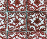 Tapet Artisan Tiles, Indian Red, Rebel Walls, 5 mp / rola