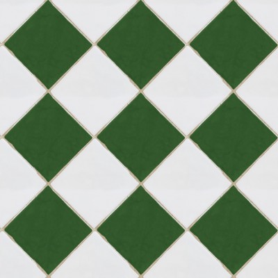 Tapet Checkered Tiles, Green & White, Rebel Walls, 5 mp / rola, Tapet bucătărie 
