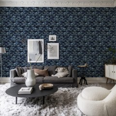 Tapet Petite Peackock Plumage, Teal, Rebel Walls, 5 mp / rola