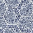 Tapet Marbled Hexagon Tiles, Dark Blue, Rebel Walls, 5 mp / rola