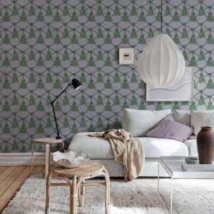 Tapet Rebel Walls RBW-T-R18560. Conține culorile: Gri, Gri Semnal, Verde, Verde Reseda, Verde, Verde Pin, Negru, Negru Închis, Alb, Alb Papirus
