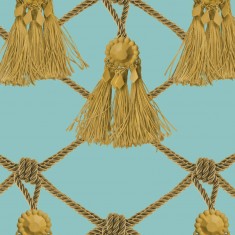Tapet Tassels, Soft Turquoise, Rebel Walls, 5 mp / rola