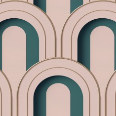 Tapet Arch Deco Bijou, Rebel Pink, Rebel Walls, 5 mp / rola