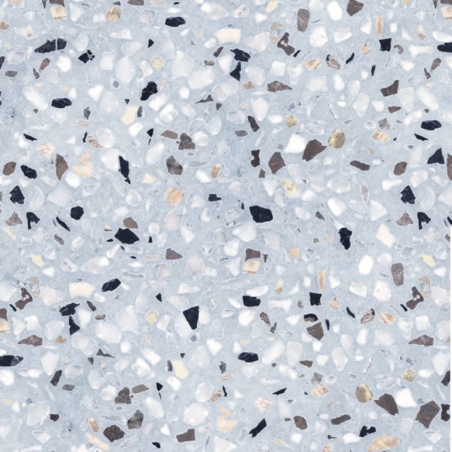 Tapet Terazzo Ocean Blue - design modern și elegant, cu un model unic, potrivit pentru orice cameră.