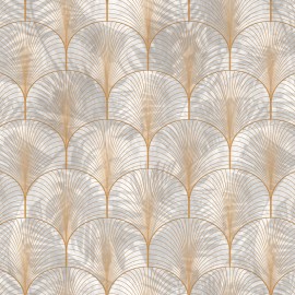 Tapet Art Deco Palms, Gold, Rebel Walls, 5 mp / rola